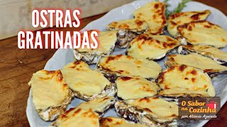 PRATO Receita de ostras gratinadas [upl. by Ahtimat]