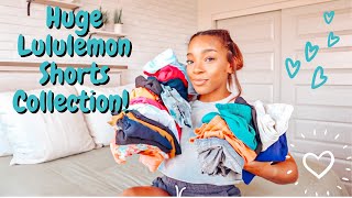 HUGE LULULEMON SHORTS COLLECTION [upl. by Euqinwahs183]