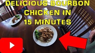 Delicious Bourbon Chicken in 15 Minutes [upl. by Chee]