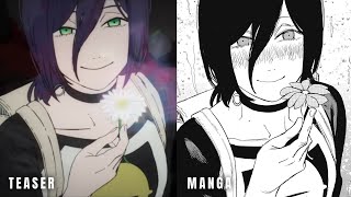 Teaser VS Manga  Chainsaw Man Movie Reze Arc [upl. by Blancha57]