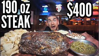 IMPOSSIBLE 15LB TEXAS STEAK CHALLENGE PRIME RIB  BIGGEST FOOD CHALLENGE EVER  MAN VS FOOD [upl. by Torrlow355]