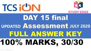 Final assessment solution  June TCS iON CareerEdgeKnockdown the LockdownFInalAssessmentUpdated [upl. by Ramat]