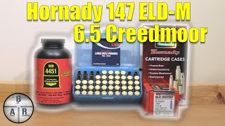 65 Creedmoor  Hornady 147 gr ELDM with IMR4451 load development [upl. by Oremar]