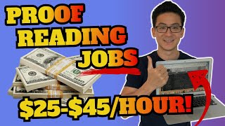 5 Proofreading Jobs Online Work From Home  Earn Up To 45Hour Insane [upl. by Nairadal959]