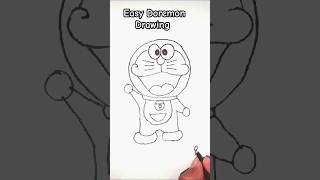 How to make easy Doremon Drawing viralvideo drawing [upl. by Daniela662]