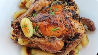 Cuisse de poulet braisé au four  Baked chicken thigh [upl. by Silrak]