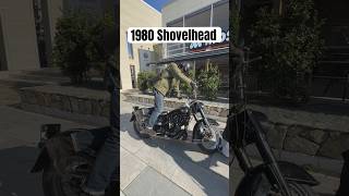 1980 Shovelhead kick start ショベルヘッドのキックスタート！【ヴィンテージハーレー】shortsshovelhead [upl. by Aicssej]