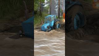 MTZ80  KAMAZ 6520 spintires [upl. by Raven]