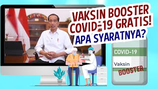 Sah Vaksin Booster Covid19 Gratis untuk Seluruh Masyarakat Indonesia Cek Syaratnya [upl. by Evreh]