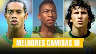 Os 10 Melhores CAMISAS 10 da História • Brasileiros [upl. by Marice]