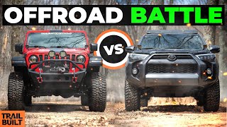 Head to Head OffRoad Test  Wrangler vs 4Runner [upl. by Maze457]