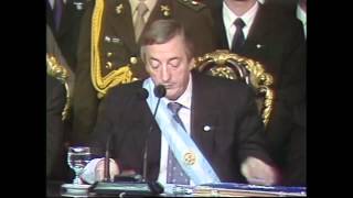 Asuncion de Nestor Kirchner a la Presidencia de la Nacion [upl. by Lesak]