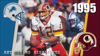 1995 RetroSkins Highlights Detroit Lions vs Washington Redskins [upl. by Virnelli652]