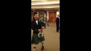 Michigan Bagpiper Irish wedding quotWhen Irish Eyes are Smilingquot [upl. by Anoval406]