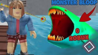 MAIN GO FISHING DI ROBLOX DAPAT MONSTER BLOOP  TANPA TOP UP ROBUX 100 GRATIS PANCINGAN GEGE [upl. by Rozele]