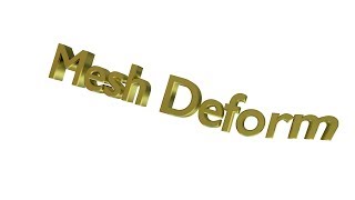 Blender Модификатор Mesh Deform [upl. by Alioz460]