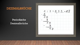 Dezimalbrüche  Periodische Dezimalbrüche  Mathe einfach erklärt [upl. by Ynoyrb417]