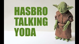 SOLD  YODA TALKING STORY amp PHRASES ELECTRONIC FIGURE 2005 STAR WARS HASBRO WORKING 12quot [upl. by Oiracam]