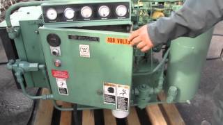 Sullair 40HP Rotary Screw Air Compressor 10B40 460V [upl. by Bathulda]