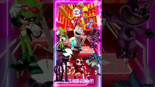 Scary Sonic Exe vs Spider Thomas Exe vs CatNap vs Pomni vs CatNap Horror vs Sonic Exe x Coffin Dance [upl. by Elissa]