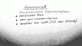 Ammoniak  Chemie  Allgemeine und anorganische Chemie [upl. by Rickie]