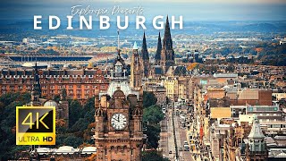 Edinburgh Scotland 🏴󠁧󠁢󠁳󠁣󠁴󠁿 in 4K ULTRA HD 60FPS video by Drone [upl. by Ahsain]