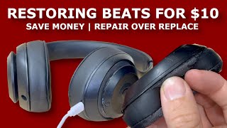 Replace Beats Studio Ear Pads for 10  REPAIR OVER REPLACE [upl. by Derf443]