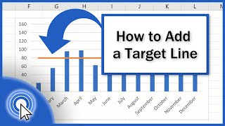 How to Add a Target Line in an Excel Graph [upl. by Carena723]