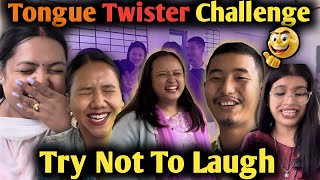 Tongue 👅 Twister Challenge Gone Wrong 😱 Try Not To Laugh 😂 challengingvideo [upl. by Summons]