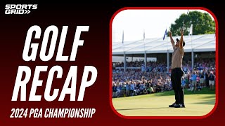 Xander Schauffele Wins Major Title at 2024 PGA Championship [upl. by Oirelav571]