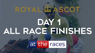 ALL RACE FINISHES FROM DAY 1 OF ROYAL ASCOT 2023 [upl. by Rabassa948]