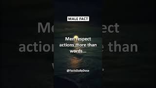 Men respect actions more than words shorts [upl. by Accber]