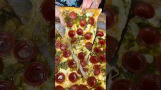 The PESTO PEPPERONI HOT HONEY PIZZA from Frank amp Danny’s Pizza on Staten Island NYC DEVOURPOWER [upl. by Ityak91]