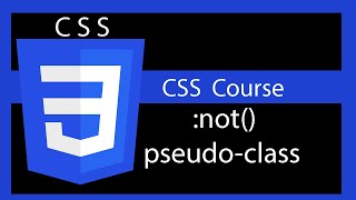 CSS not pseudo class [upl. by Mini253]