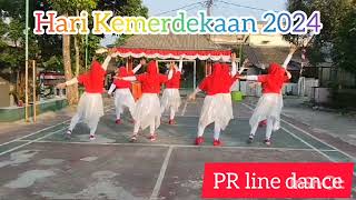 Hari Kemerdekaan 2024  choreo by Theresia INA  Demo  Purimas Regency LD [upl. by Bathulda]