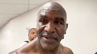 EVANDER HOLYFIELD RIGHT AFTER KO LOSS TO VITOR BELFORT [upl. by Guevara857]