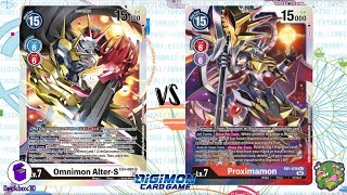 DIGIMON TCG Omnimon AlterS Black vs Proximamon Red [upl. by Hamlani]