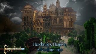 Herobrines Mansion del 1 MC Custom map Swedish [upl. by Lindly]