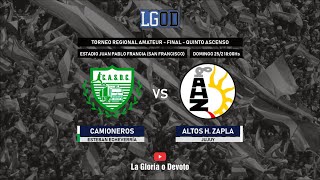 Camioneros E Echeverría vs Altos H Zapla Jujuy  Final por el 5to Ascenso  Regional Amateur [upl. by Rodrigo]