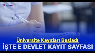 Üniversite kayıtları e devlet üzerinden başladı YÖK eKayıt nasıl yapılır 2023 [upl. by Thurnau]