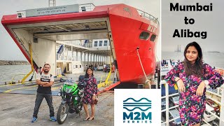 Our 1st Experience on M2M Ferry RoRo  Mumbai to Alibag  Complete Experience amp Details [upl. by Anyt]