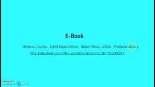 MLA Citation Ebook [upl. by Eniretak]