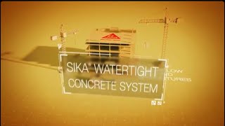 Sika Watertight Concrete System  Sika Control WT  Sika Combiflex SG System  Sika Swell  Concrete [upl. by Erinn]