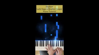 Shallow by Lady Gaga amp Bradley Cooper Piano Intro Tutorial [upl. by Suter]