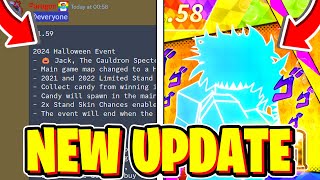 YOUR BIZARRE ADVENTURE HALLOWEEN UPDATE NEW CODES CANDY FAST GEMS SKINS amp MORE Roblox YBA [upl. by Teena]