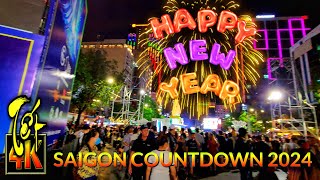 SÀI GÒN Countdown 2024 in Vietnam Happy New Year 2024 [upl. by Fridlund]