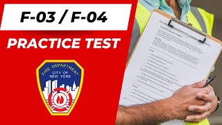 FDNY F 03 F 04 practice test [upl. by Eceinert803]