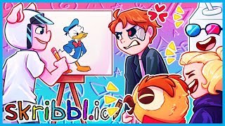 Donmald Ducx is my favorite cartoon character Skribblio Funny Moments [upl. by Guendolen692]