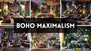 Boho Maximalism Interior Decoration Ideas for 2024 [upl. by Rosel]