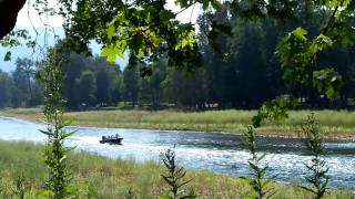 JET CRAFT SLED 225HP MERC BOAT ON GOMOV [upl. by Cychosz259]